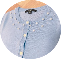 接着されたビーズ