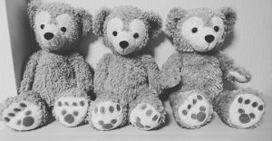 ダッフィーのぬいぐるみ_永江家の3体